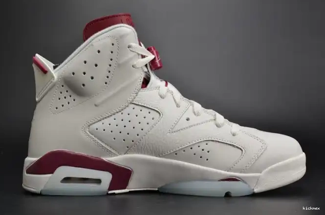 Cheap Maroon white 384664-116 Retro Jordan Air 6 0528